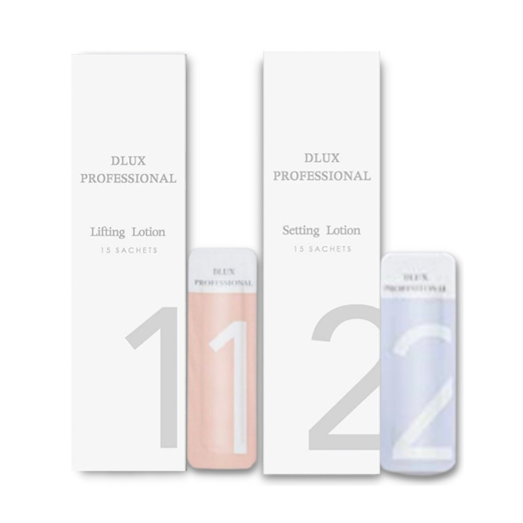 Paso 1 y 2 para Laminado de cejas DLUX PROFESSIONAL