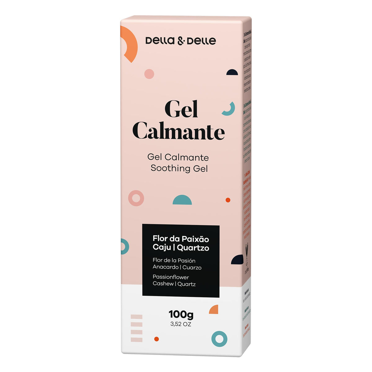 Gel Calmante Facial 100 g – Flor de la Pasión, Cajú y Cuarzo Rosa | Della & Delle