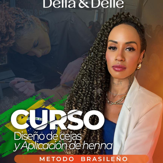 Curso de Diseño de Cejas Aplicación de Henna y Spa de Cejas DELLAYDELLE