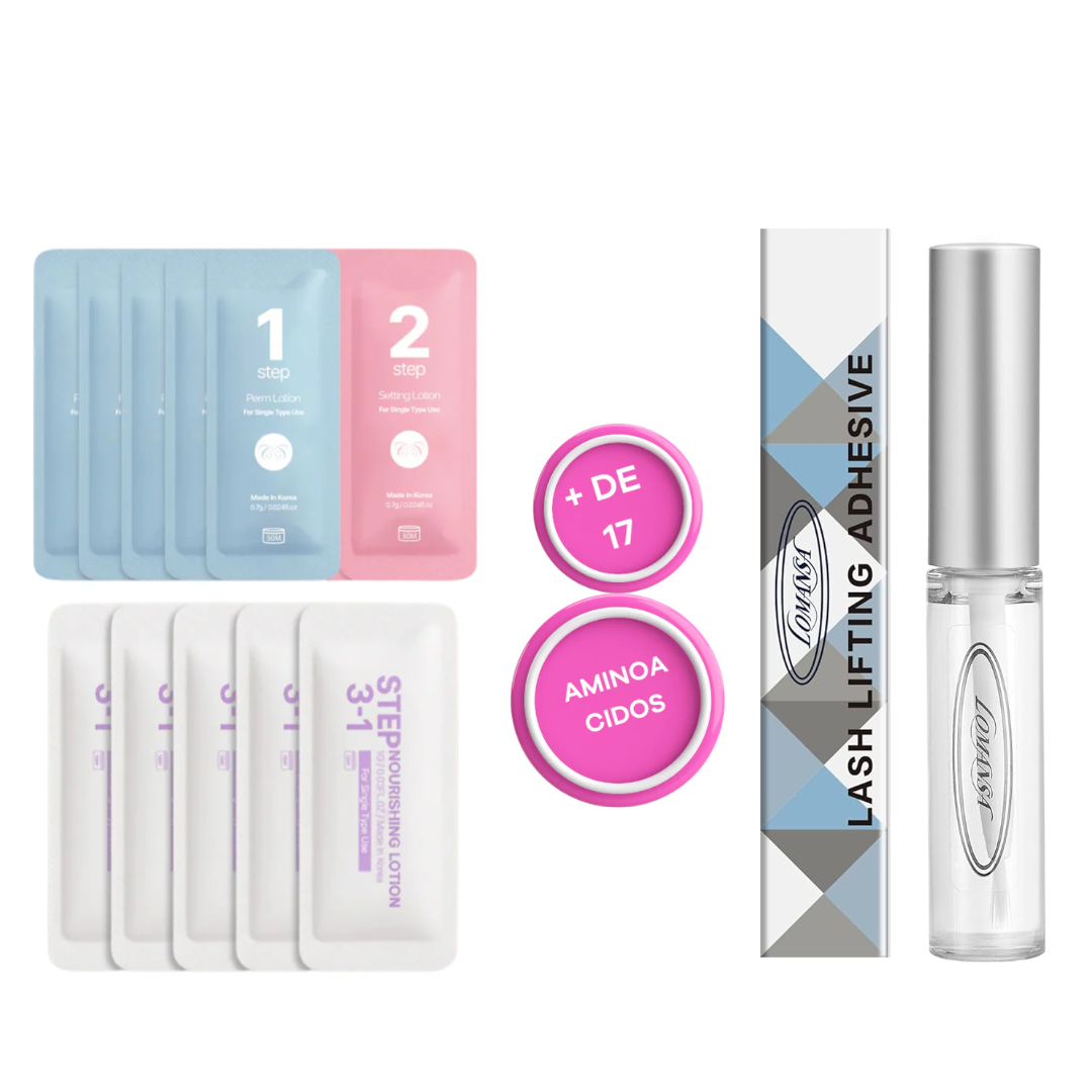 Kit Lifting Coreano Clione · Sistema Profesional de Lifting de Pestañas y Laminado de Cejas
