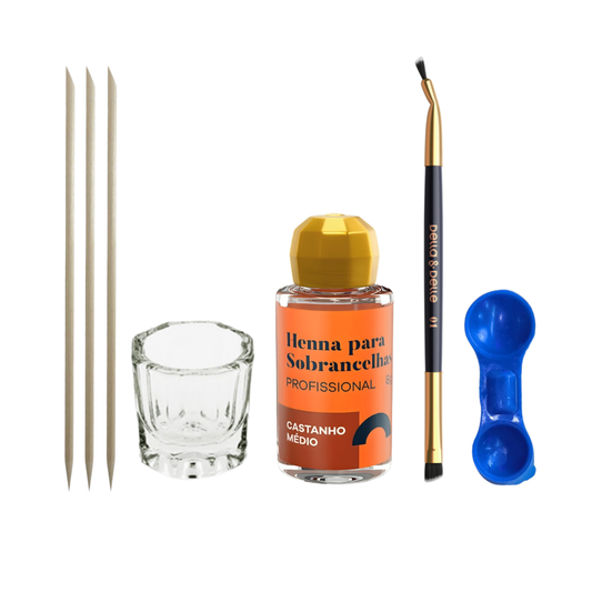 Kit Profesional de Henna Della y Delle para Cejas