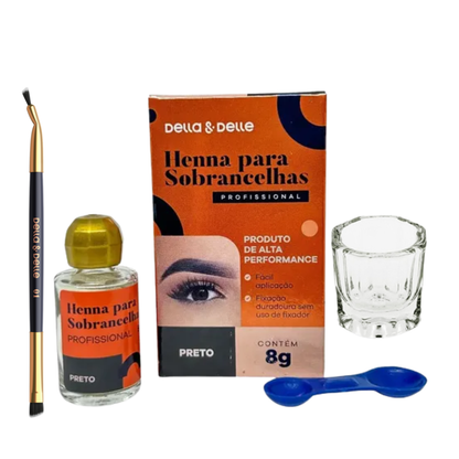 Kit Profesional de Henna Della y Delle para Cejas