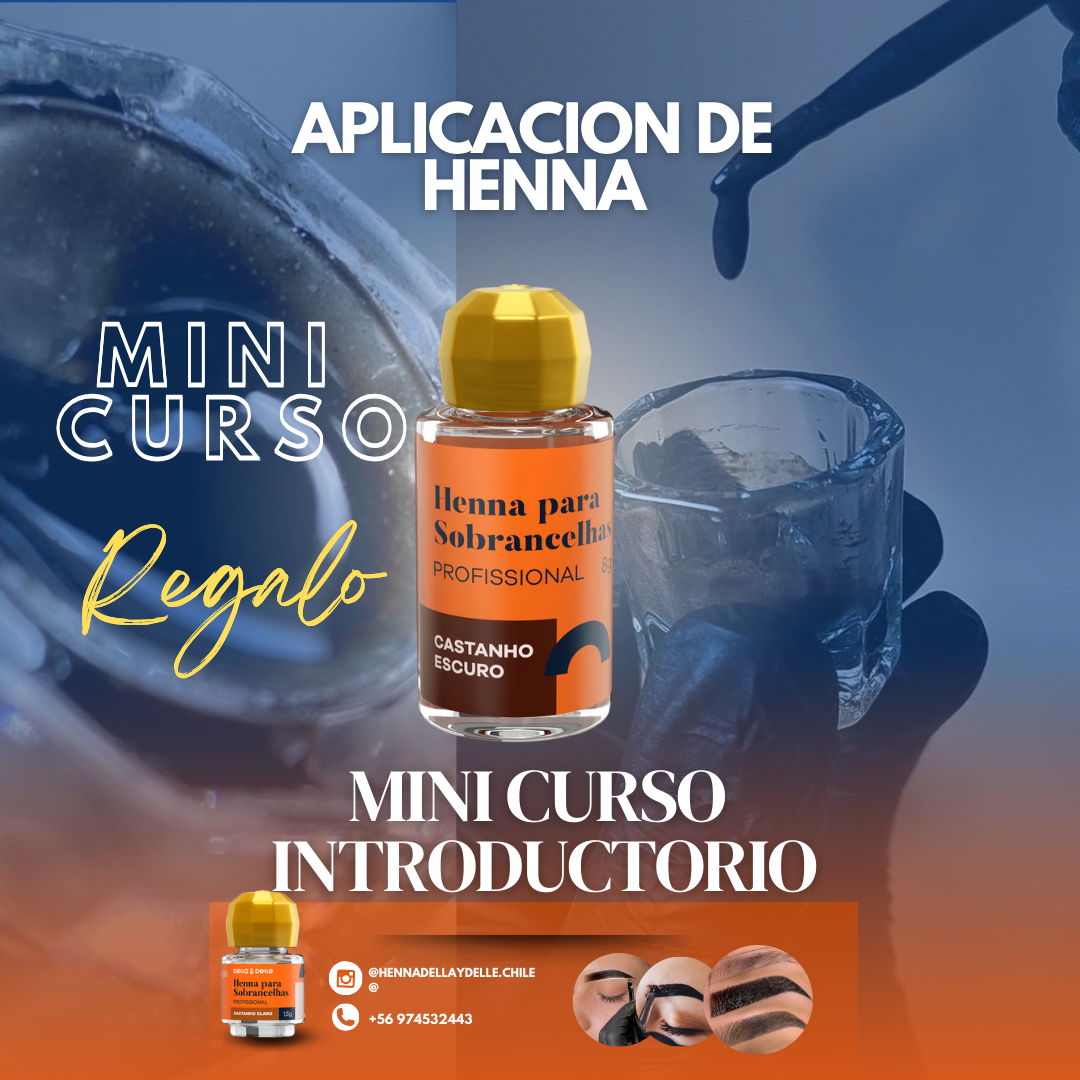 Mini Curso de Regalo aplicación de Henna  Della y Delle