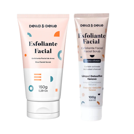 Kit Exfoliante de Arroz + Carbón Activado