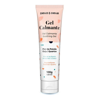 Gel Calmante Facial 100 g – Flor de la Pasión, Cajú y Cuarzo Rosa | Della & Delle