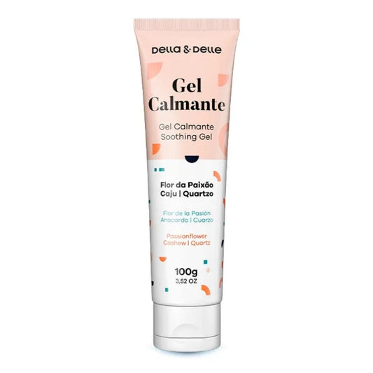 Gel Calmante Facial 100 g – Flor de la Pasión, Cajú y Cuarzo Rosa | Della & Delle